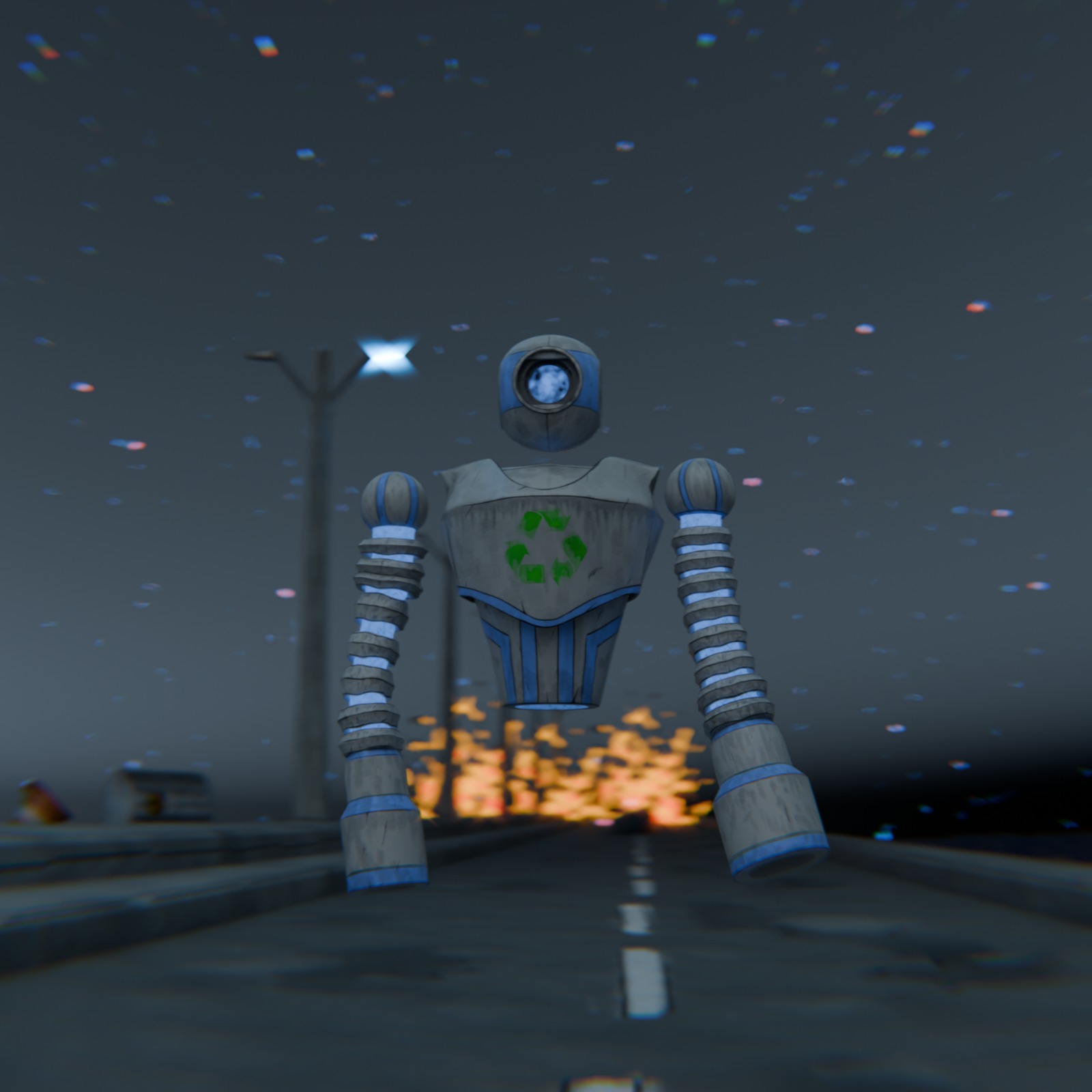Robot protagonista del proyecto Humo Polvo y Metal